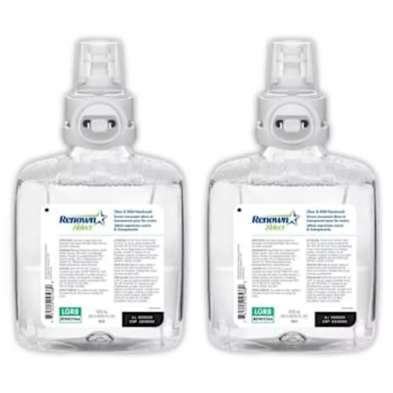 Renown Select Rb8 1200 mL Clear And Mild Fragrance-Free Foam Hand Soap Refill, For Renown Rb8 Dispensers, Case Of 2
